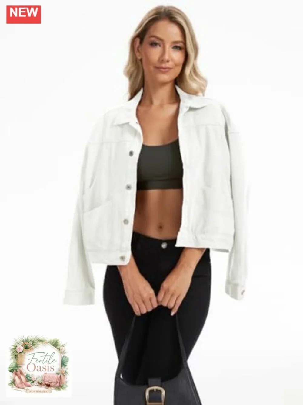N/A cropped denim